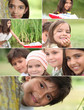 Montage of kids playing in the park
