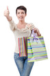 Girl after the shopping spree Girl after the shopping spree