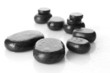 Spa stones with drops isolated on white Spa stones with drops isolated on white