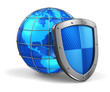Detalii fotografie Global and internet security concept
