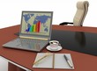 workplace at the table for negotiations