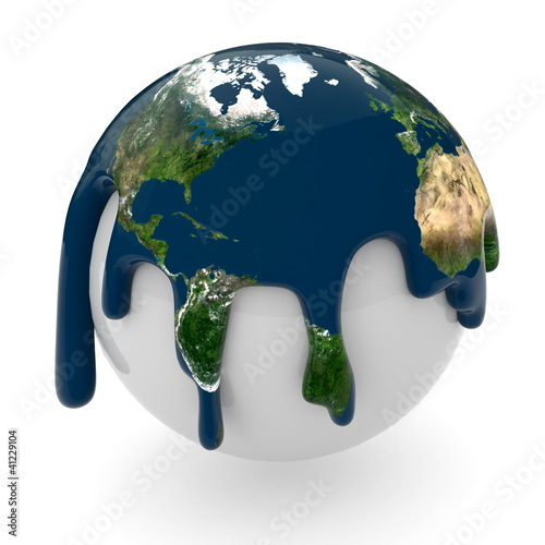 Illustration: painted globe painted globe