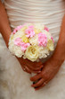 Bride and bouquet.