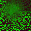 Abstract Binary Code Tunnel Showing Technology And Computing