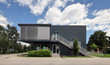 exterior of a modern school