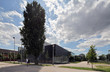 exterior of a modern school