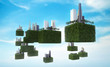 Future sky city in the sky Future sky city in the sky
