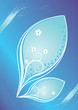 teardrop with flower