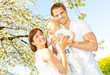 canvas print picture - family time natur