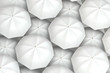 white umbrellas background
