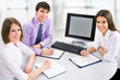 Young business people