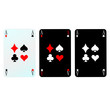 card with four sign vector