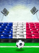 France Flag Pattern on Seat France Flag Pattern on Seat