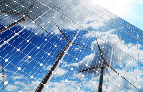 Photo: green energy background green energy background