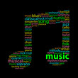 MUSIC Tag Cloud (note musical instrument live concert song play) MUSIC Tag Cloud (note musical instrument live concert song play)
