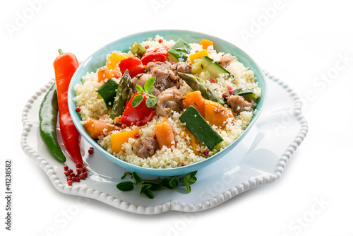 Photo: cous cous with meat and vegetables cous cous with meat and vegetables