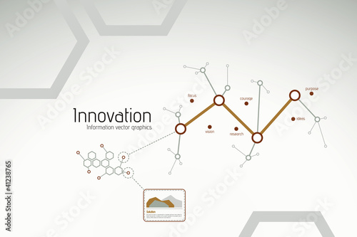 Vector: Busines innovation and research graphics for presentations Busines innovation and research graphics for presentations