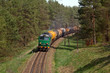 Freight diesel train