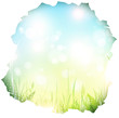 paper hole with spring background