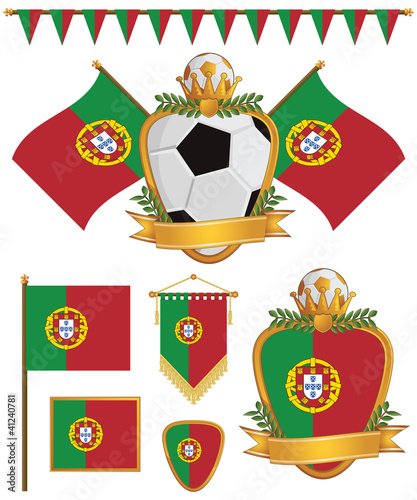Vector: portugal flags portugal flags