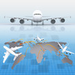 airplane around the world