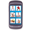 Photo: phone, cell phone, touch screen phone, cell phone, touch screen