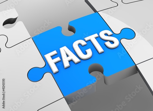 Illustration: facts puzzle facts puzzle