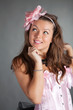 Cute dressed-up girl