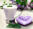 Fruchtdessert Blaubeeren