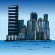 Vector: Cityscape Skyline Cityscape Skyline