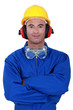Portrait of a well-protected tradesman