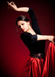Flamenco Carmen beautiful woman in dress
