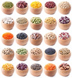 legumes collection isolated on white