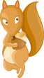 squirrel with hazelnut