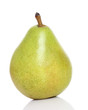 Fresh pear fruit on white background.