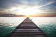 Boardwalk on beach