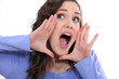Woman shouting