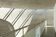 beautiful modern house in cement, interior,passage