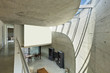 beautiful modern house in cement, interior, living room top view beautiful modern house in cement, interior, living room top view
