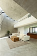 beautiful modern house in cement, interior, living room beautiful modern house in cement, interior, living room