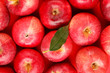 background with fresh red apples background with fresh red apples