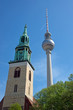 TV Tower and church in Berlin
