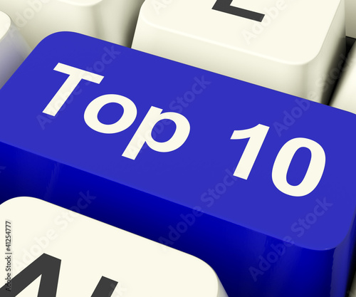 Illustration: Top Ten Key Showing Best Rated In Charts Top Ten Key Showing Best Rated In Charts