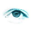 Blue color human digital eye. EPS 8