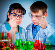 schoolteacher and student