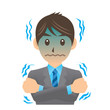サラリーマン D 風邪 寒い イラスト