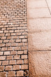 cobblestone pavement