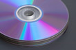 Stack of computer dvd disks isolated on black closeup Stack of computer dvd disks isolated on black closeup