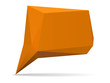 Abstract origami speech bubble  background