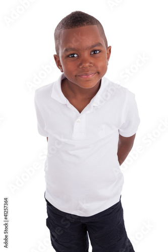 Photo: Portrait of a cute african american little boy Portrait of a cute african american little boy